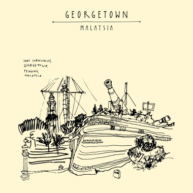 Fort Cornwallis georgetown, Penang, Malezya 