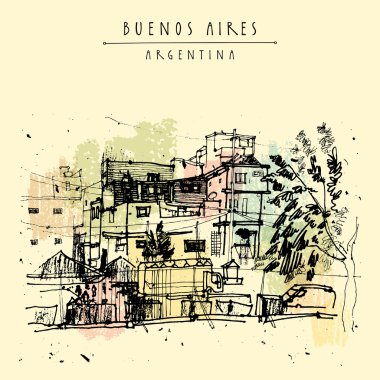 Favela bölgesi, Buenos Aires, Arjantin