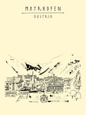 Mayrhofen, Tirol, Avusturya, Avrupa 