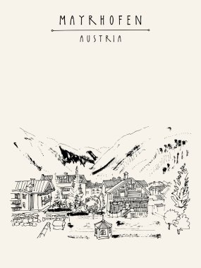 Mayrhofen, Tirol, Avusturya, Avrupa 