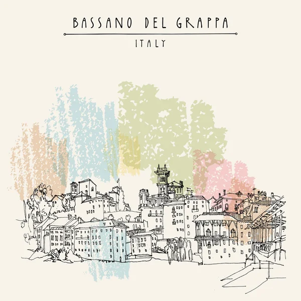 Bassano del Grappa, Italie — Image vectorielle