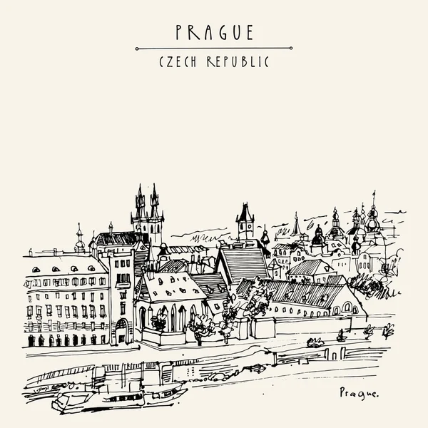 Prague, République tchèque, Europe — Image vectorielle