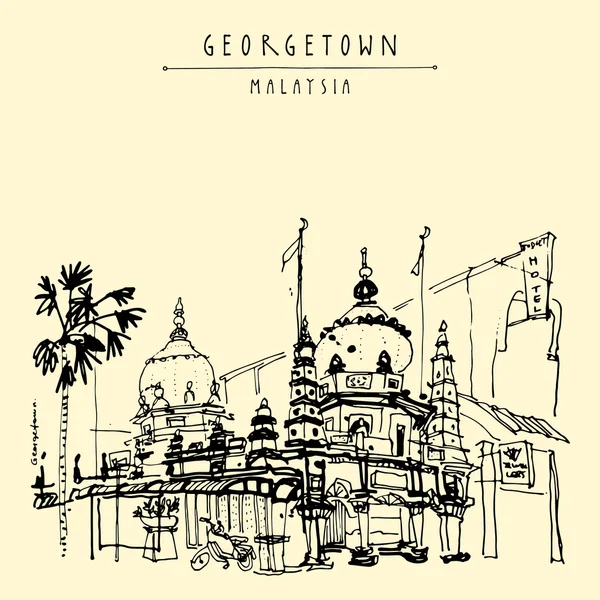 Georgetown eski bölümünde Cami — Stok Vektör