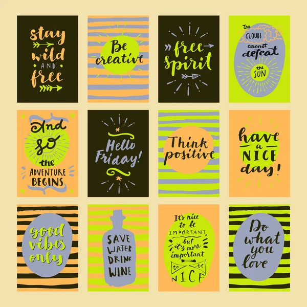 Modern kaligrafi posterler kümesi