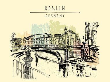 Berlin'de Monbijou köprüsü 