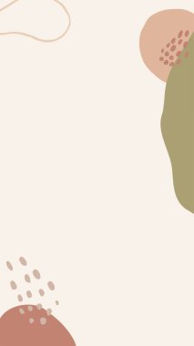 Abstract contemporary story template for social media marketing, phone screen proportions. Vintage fluid organic shapes, soft neutral colors minimal design. Insta story template with copy space