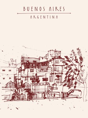 dangerous favela district in Buenos Aires