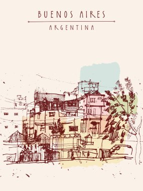 dangerous favela district in Buenos Aires