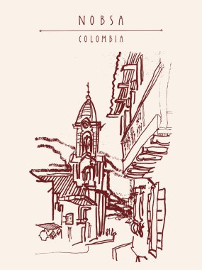 Catholic church in Nobsa Colombia