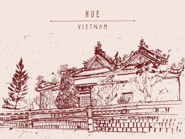 Hue, Vietnam. Kale kartpostal