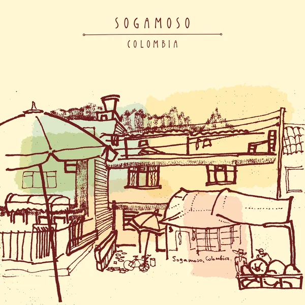 Sogamoso, Colombia, South America — ストックベクタ