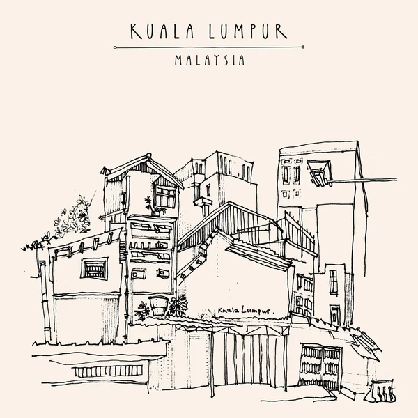 Kuala Lumpur buildings , Malaysia. Royalty Free Stock Illustrations