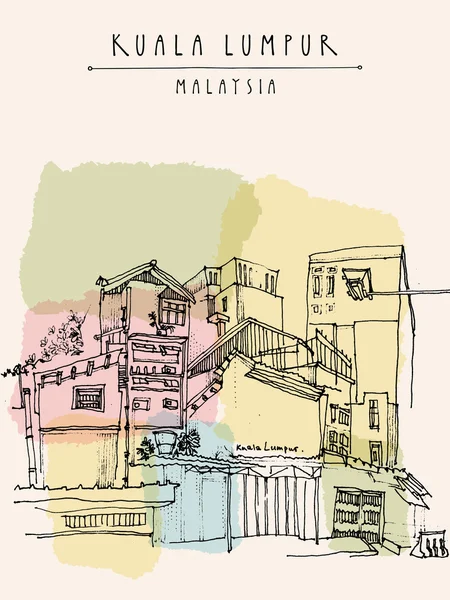 Kuala Lumpur buildings , Malaysia. Royalty Free Stock Vectors