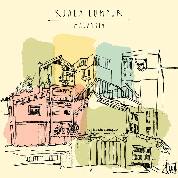 Kuala Lumpur buildings , Malaysia. Royalty Free Stock Vectors