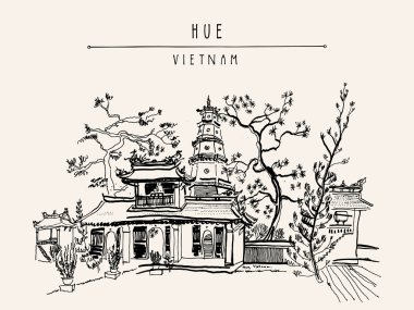 Thien Mu pagoda Tapınağı