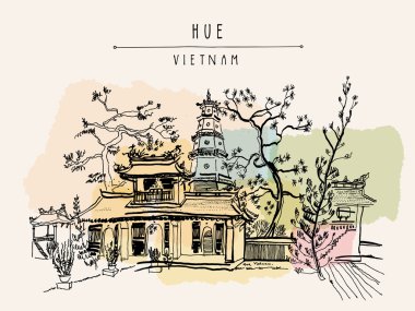 Thien Mu pagoda Tapınağı