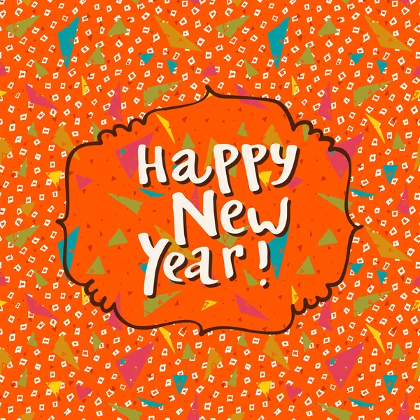 Orange happy new year Vector Images | Depositphotos