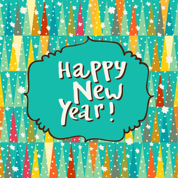 Bonne carte de nouvelle année — Image vectorielle