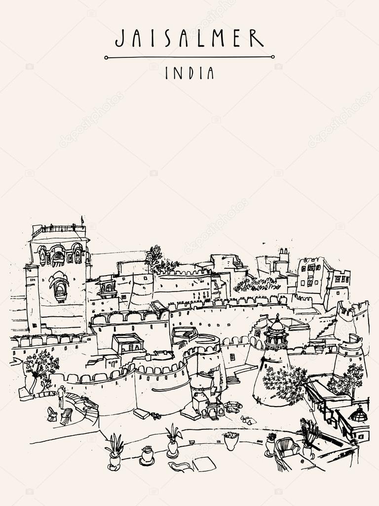 Jaisalmer fort and the city