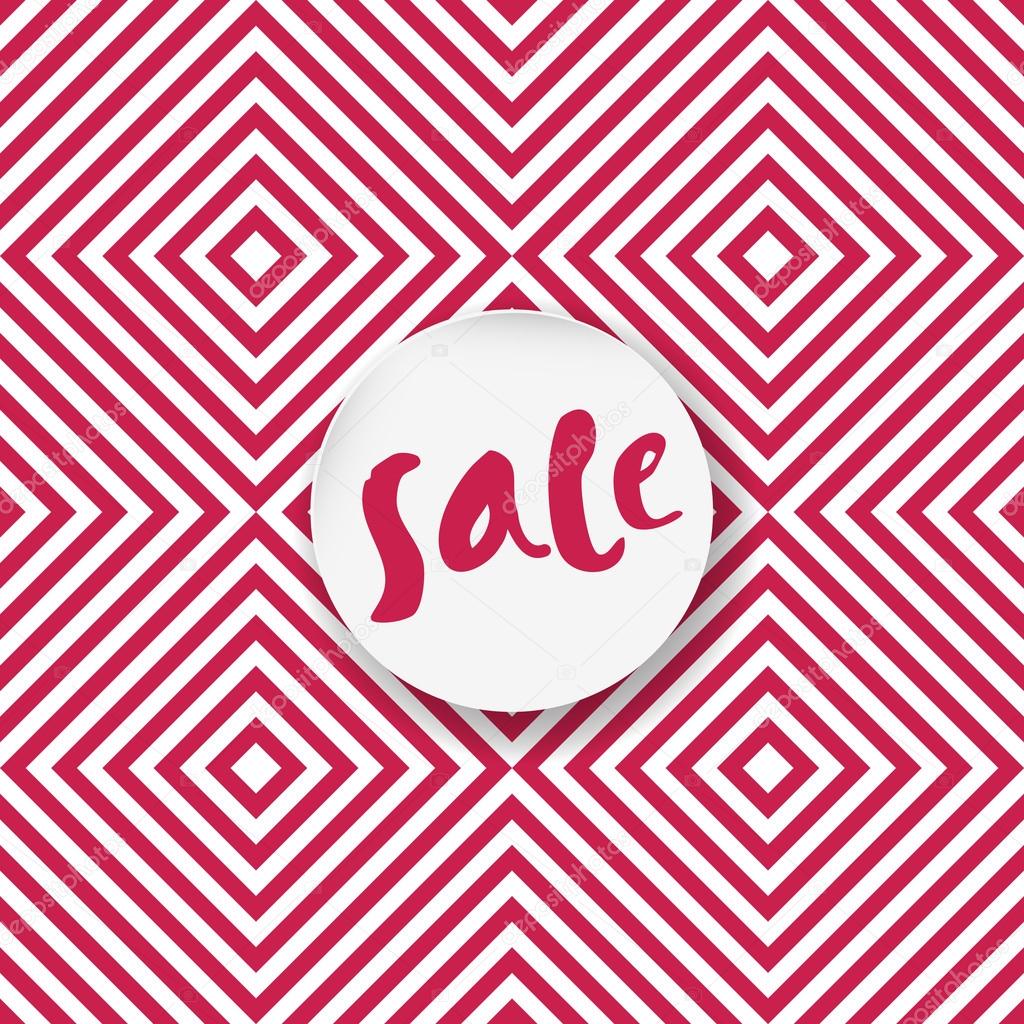 Sale banner on red background