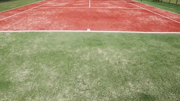 Теннисный корт — стоковое видео