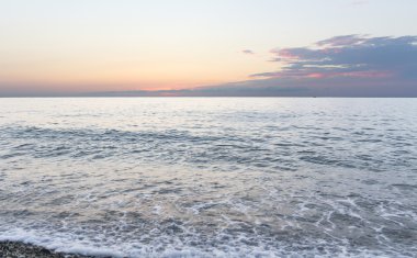 Yaz günbatımı Karadeniz üzerinden