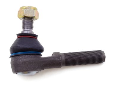 Beyaz arkaplanda izole edilmiş bir direksiyon çubuğu.