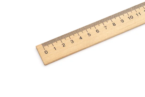 Wooden ruler. — Stock Photo, Image