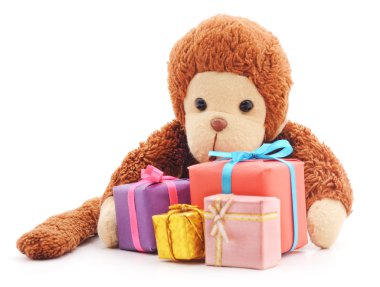 hediyeler ile maymun.