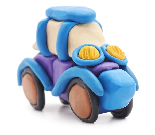 Coche de plastilina aislado . — Foto de Stock