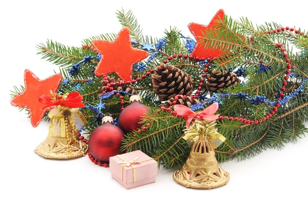 Árbol de Navidad decorado. — Foto de Stock