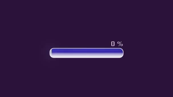 Loading Bar - Purple. — Stock Video