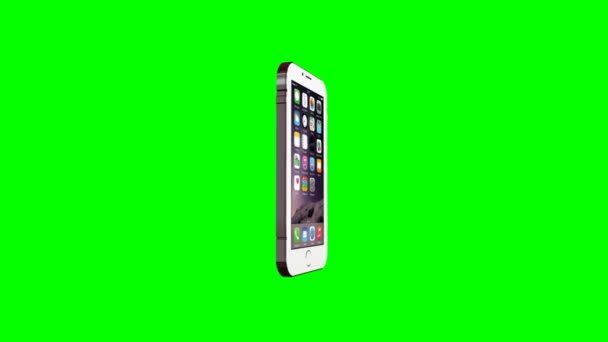 Iphone - grüner Bildschirm 10 — Stockvideo