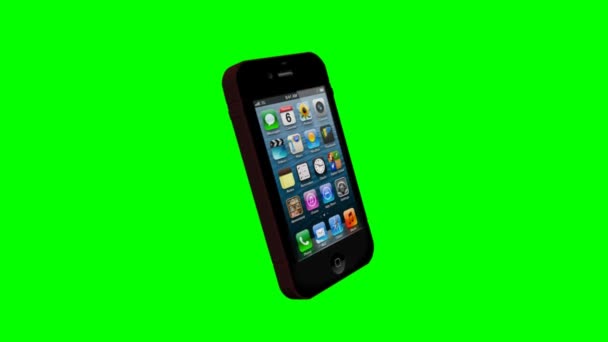 IPhone - Tela verde — Vídeo de Stock