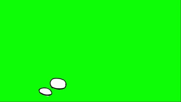 Рисунок Мбаппе - слово воздушный шар - Мысль 04 — стоковое видео