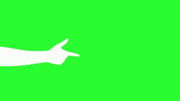 Ręczne liczenie - zielony ekran 02 — Wideo stockowe
