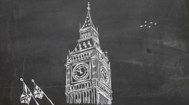 Big Ben - Londra - çizilmiş 04