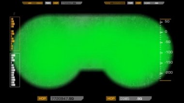Dürbün bakış açısı - kirli - yeşil ekran - sarı 01
