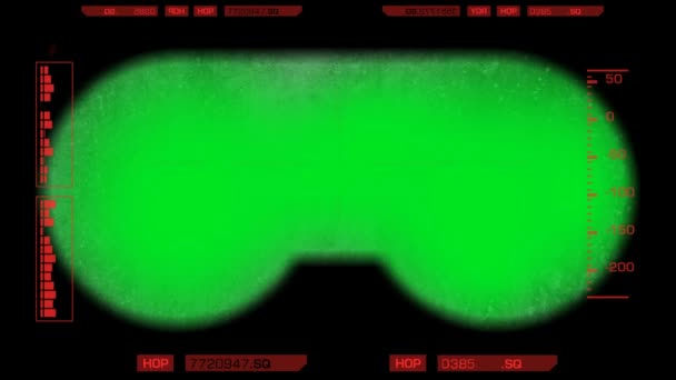 Point de vue binoculaire - Sale - Écran vert - Rouge 02 — Video