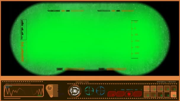 双筒望远镜-数字-橙色 — 图库视频影像
