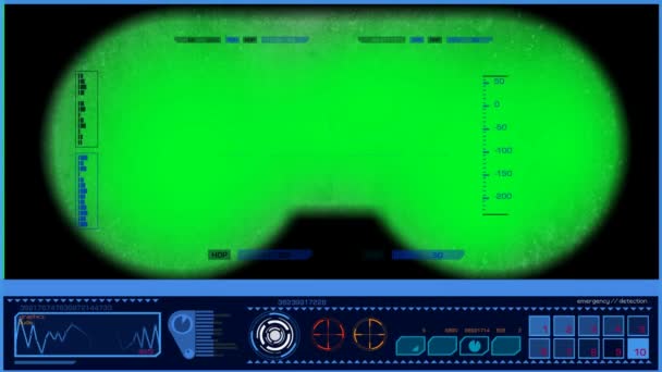 Binóculos - Interface - Azul — Vídeo de Stock