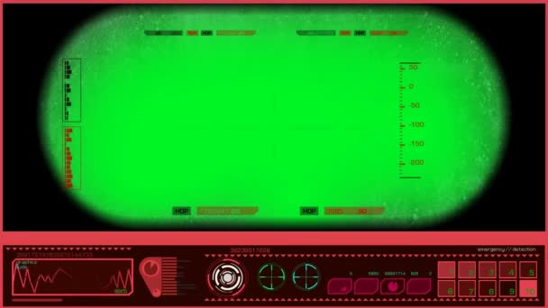 Binóculos - Monitor - Vermelho — Vídeo de Stock