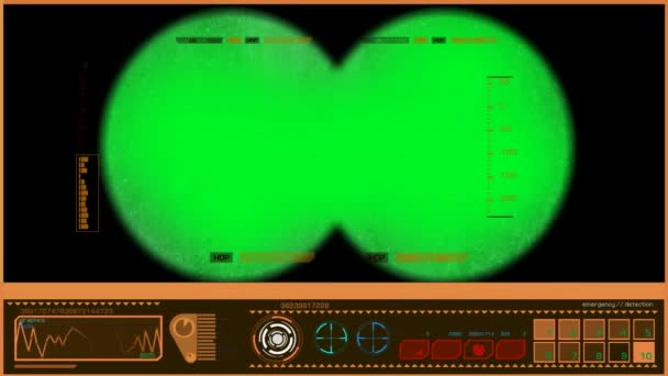 Binóculos - Ponto de vista - Laranja — Vídeo de Stock