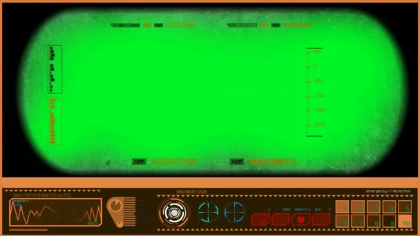 Binóculos - Radar - Laranja — Vídeo de Stock