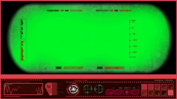 Binóculos - Radar - Vermelho — Vídeo de Stock