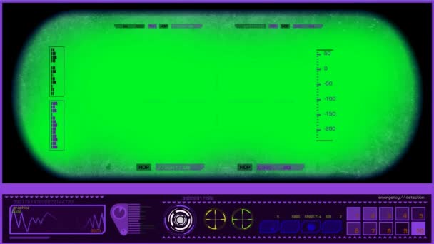 Visión nocturna de prismáticos - Púrpura — Vídeos de Stock