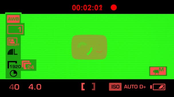 Enregistrement de la caméra - Écran vert - Graphiques - Rouge 