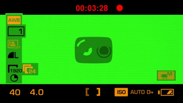 Enregistrement de la caméra - Écran vert - Graphiques - Orange 