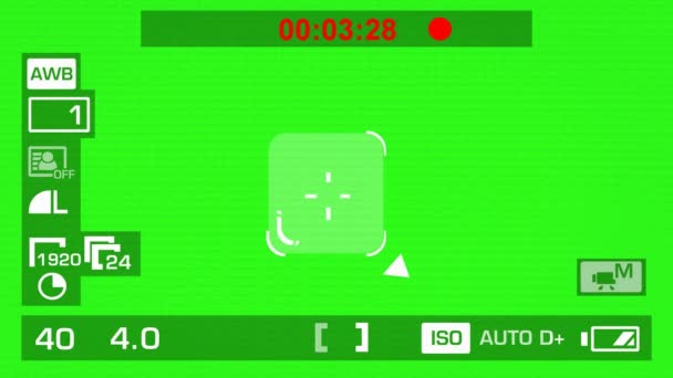 Enregistrement de caméra - Écran vert - Carré - Blanc 