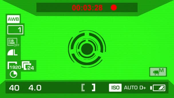 Enregistrement de caméra - Écran vert - Cercle - Noir 
